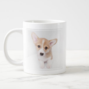 Cutest Baby Animals   Young Corgi Puppy Large Coffee Mug