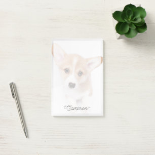Cutest Baby Animals Young Corgi Puppy Post-it Notes
