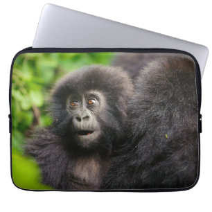 Cutest Baby Animals   Young Mountain Gorilla Laptop Sleeve