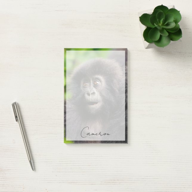 Cutest Baby Animals | Young Mountain Gorilla Post-it Notes (Office)