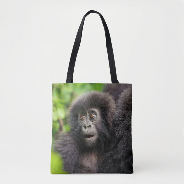 Cutest Baby Animals | Young Mountain Gorilla Tote Bag (Front)