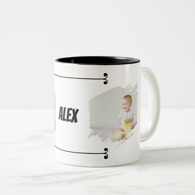 Cutest Baby Ever! Personalized Photo Mug with Name (Front Right)