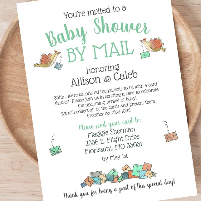 Cutest Baby Shower by Mail Invitation (Creator Uploaded)