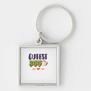 Cutest Boo Halloween Funny Casual Key Ring