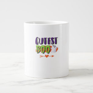 Cutest Boo Halloween Funny Casual Large Coffee Mug