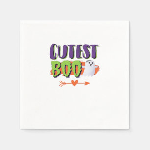 Cutest Boo Halloween Funny Casual Napkin
