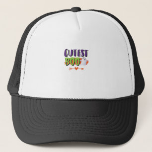 Cutest Boo Halloween Funny Casual Trucker Hat