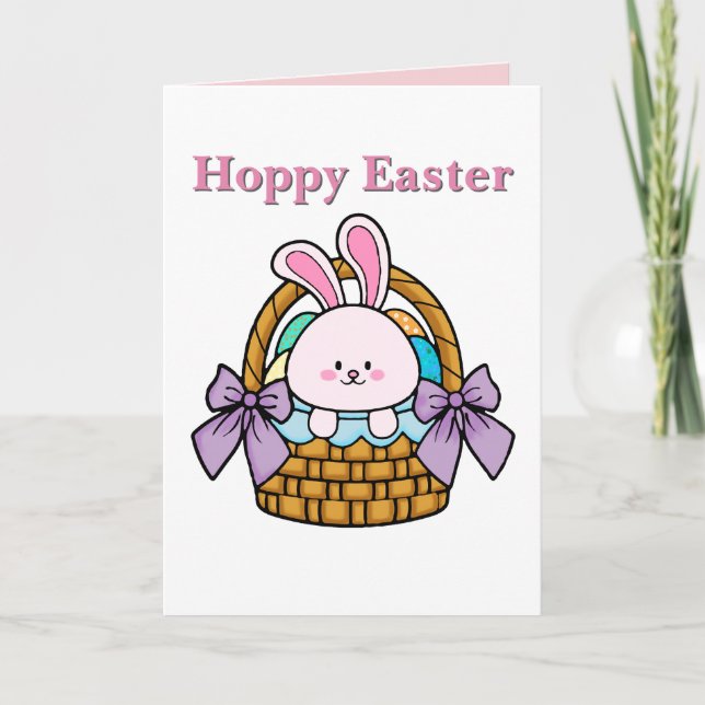 Cutest Bunny Easter Folded Card (Front)