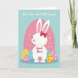 Cutest Bunny Great Niece Card