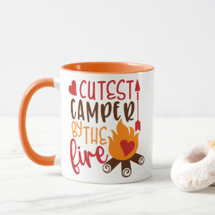 Cutest Camper By The Campfire Funny Camping Mug