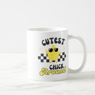 Cutest Chick Around Cute Vintage Easter Chick Coffee Mug