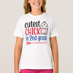 Cutest Chick in 2nd Grade Back to School T-Shirt