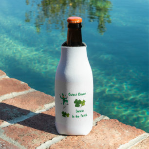 Cutest Clover Dancin in the Patch  Bottle Cooler