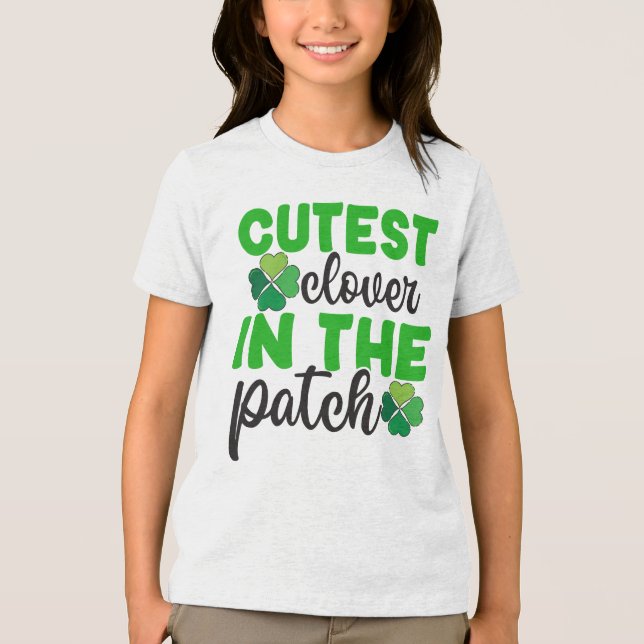 Cutest Clover in The Patch-61106 Tri-Blend Shirt (Front)
