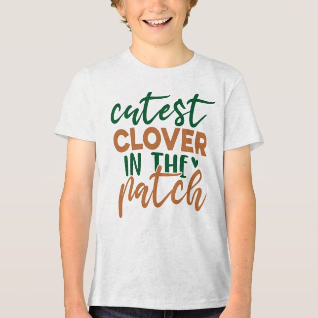 Cutest Clover in The Patch St Patrick's-60863 Tri-Blend Shirt (Front)