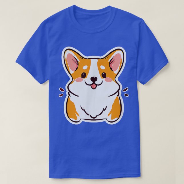 Cutest Corgi Dog Lover Puppy Retro  T-Shirt (Design Front)