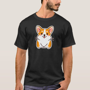 Cutest Corgi Dog  Puppy Retro T-Shirt