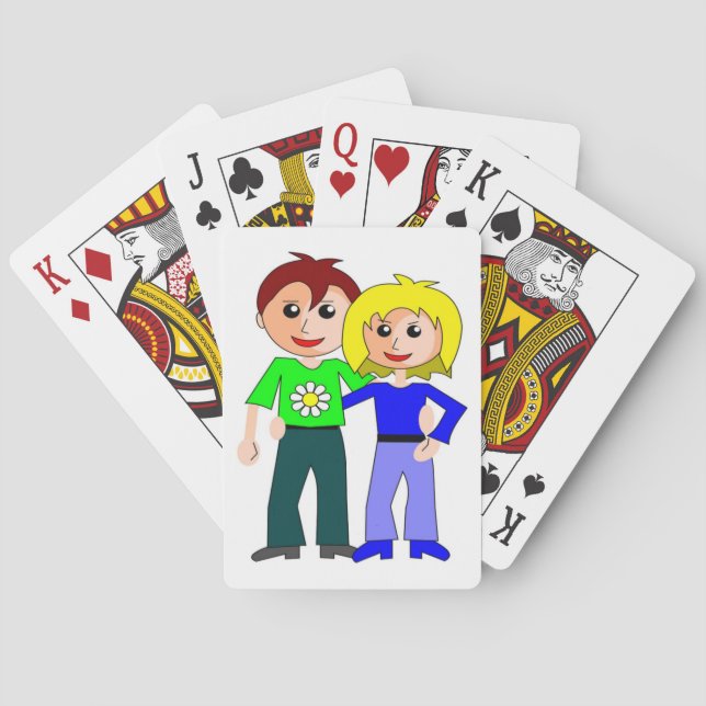 CUTEST COUPLE PLAYING CARDS (Back)