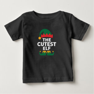 Cutest Elf Matching Family Christmas Baby T-Shirt