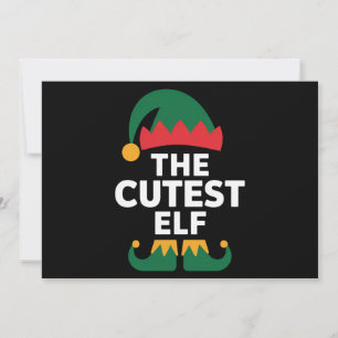 Cutest Elf Matching Family Christmas Holiday Card