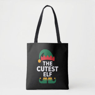 Cutest Elf Matching Family Christmas Tote Bag