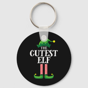 Cutest Elf Matching Family Group Christmas Party E Key Ring