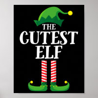 Cutest Elf Matching Family Group Christmas Party E