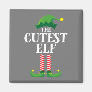 Cutest Elf Matching Family Group Christmas Party Magnet