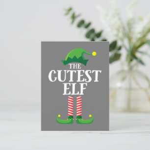 Cutest Elf Matching Family Group Christmas Party Postcard