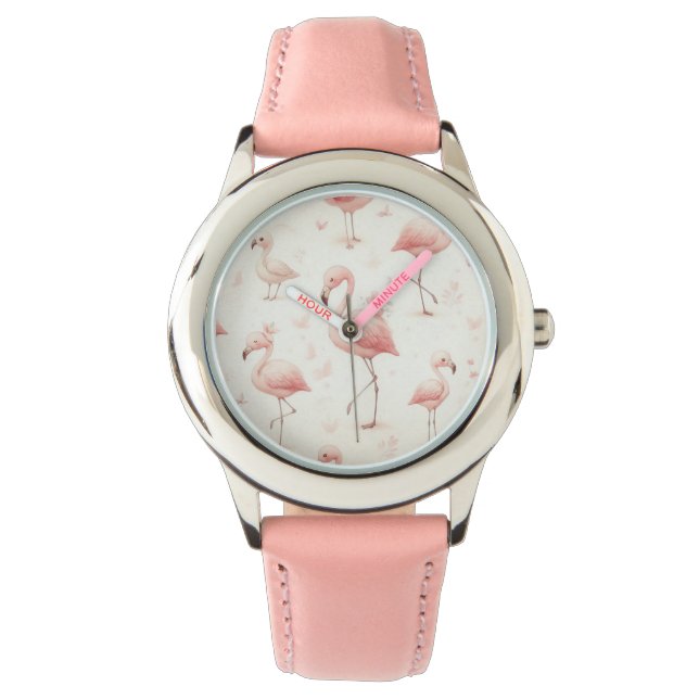 Cutest Flamingo Flock Watch (Front)