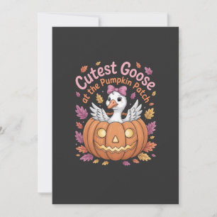 Cutest Goose at the Pumpkin Patch Thanksgiving Announcement