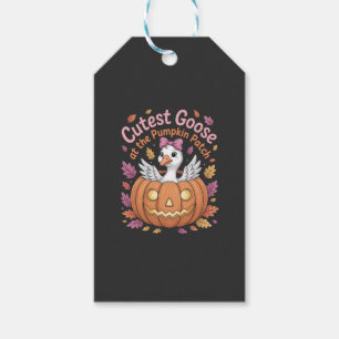 Cutest Goose at the Pumpkin Patch Thanksgiving Gift Tags