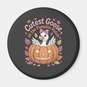 Cutest Goose at the Pumpkin Patch Thanksgiving Magnet