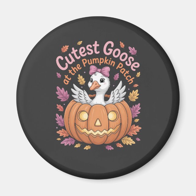 Cutest Goose at the Pumpkin Patch Thanksgiving   Magnet (Front)