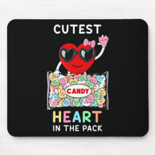 Cutest Heart In The Pack Fun Valentines Day Toddle Mouse Mat