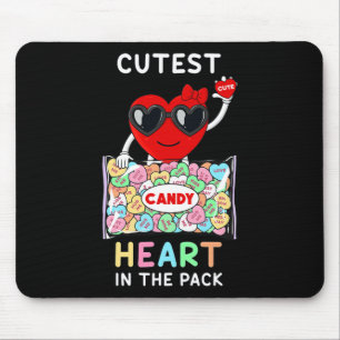 Cutest Heart In The Pack Fun Valentines Day Toddle Mouse Mat