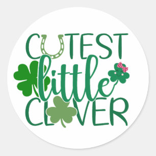 Cutest Little Clover 🍀✨ Classic Round Sticker