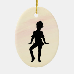 Cutest Little Dancer Mellow Yellow Ceramic Tree Decoration