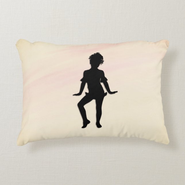 Cutest Little Dancer Mellow Yellow Decorative Cushion (Front)