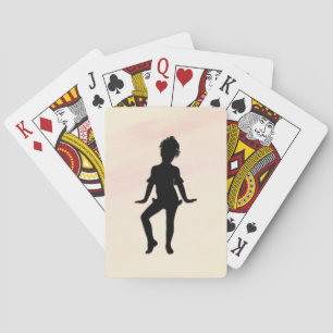 Cutest Little Dancer Mellow Yellow Playing Cards