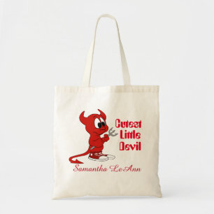Cutest little Devil Halloween Trick Or Treat Candy Tote Bag