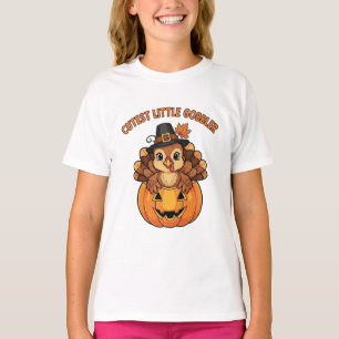 Cutest Little Gobbler Thanksgiving Shirt Cutest