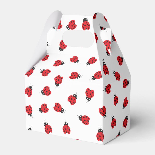 Cutest Little Ladybug Kids Birthday Party  Favour Box (Front Side)
