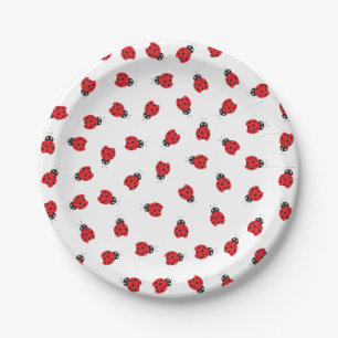 Cutest Little Ladybug Kids Birthday Party  Paper Plate