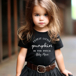 Cutest Little Pumpkin in the Patch Custom Toddler T-Shirt