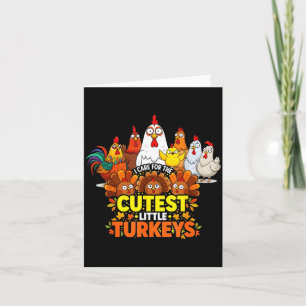 Cutest Little Turkeys Funny Thanksgiving Teacher D Card