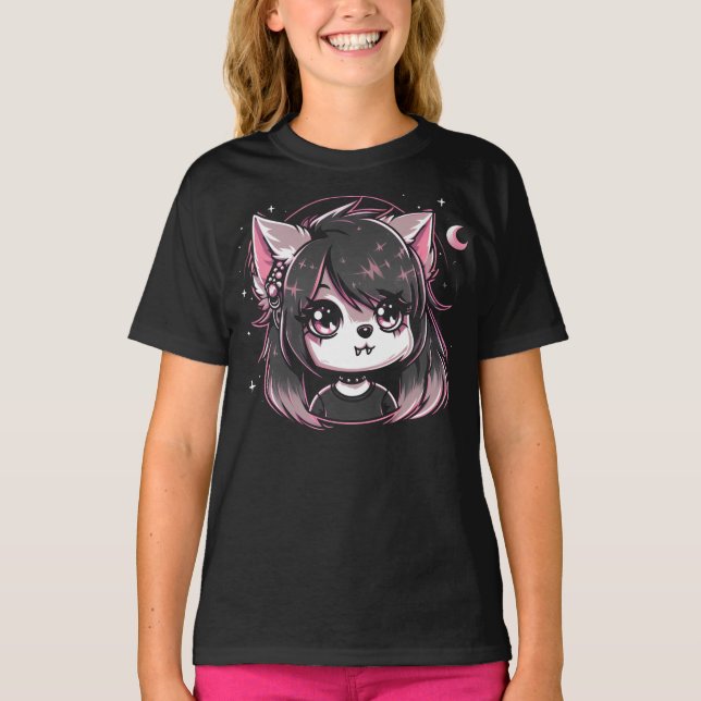 Cutest Little Werewolf Girl T-Shirt (Front)