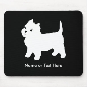 Cutest Little Westie Dog - Westhighland Terrier Mouse Mat