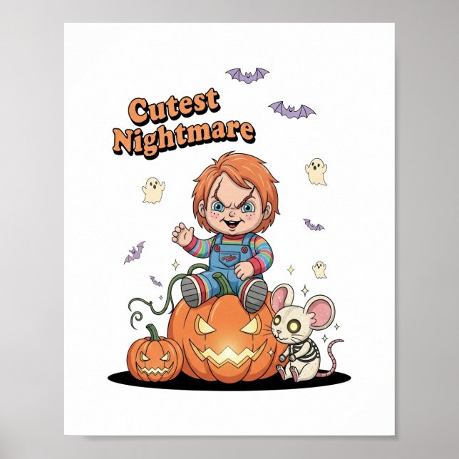 Cutest Nightmare Chucky Halloween Poster (Front)