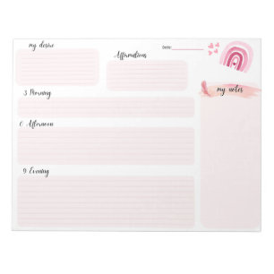 Cutest pink 369 Manifestation Notepad 